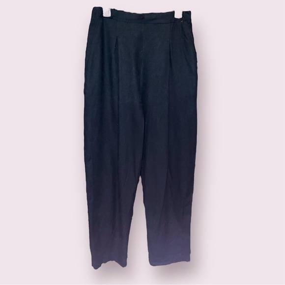 Vintage Connie Fails Pleated Black Pants - Picture 2 of 11